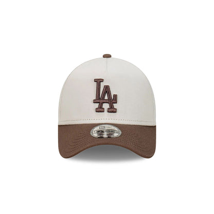 This is a LA Dodgers Vintage Light Beige 9FORTY A-Frame Adjustable Cap 3