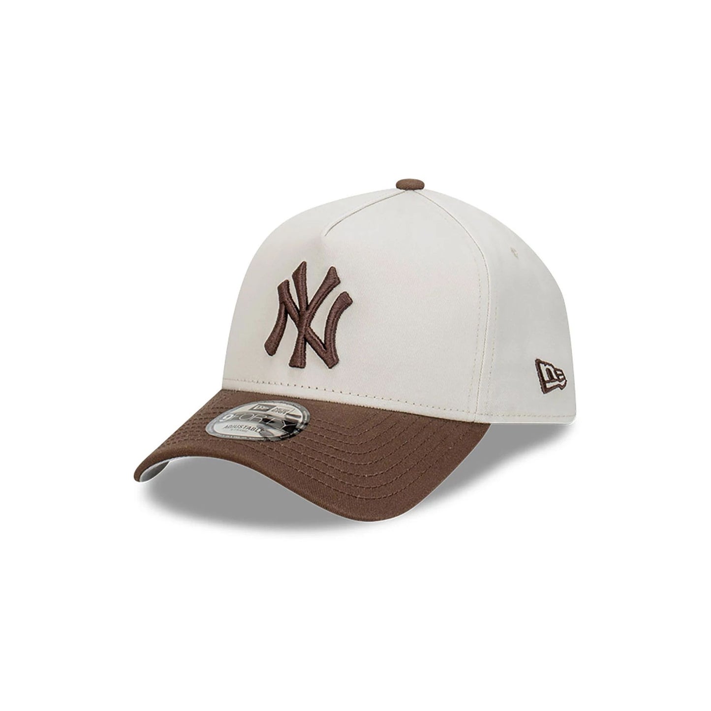 This is a New York Yankees Vintage Light Beige 9FORTY A-Frame Adjustable Cap 1