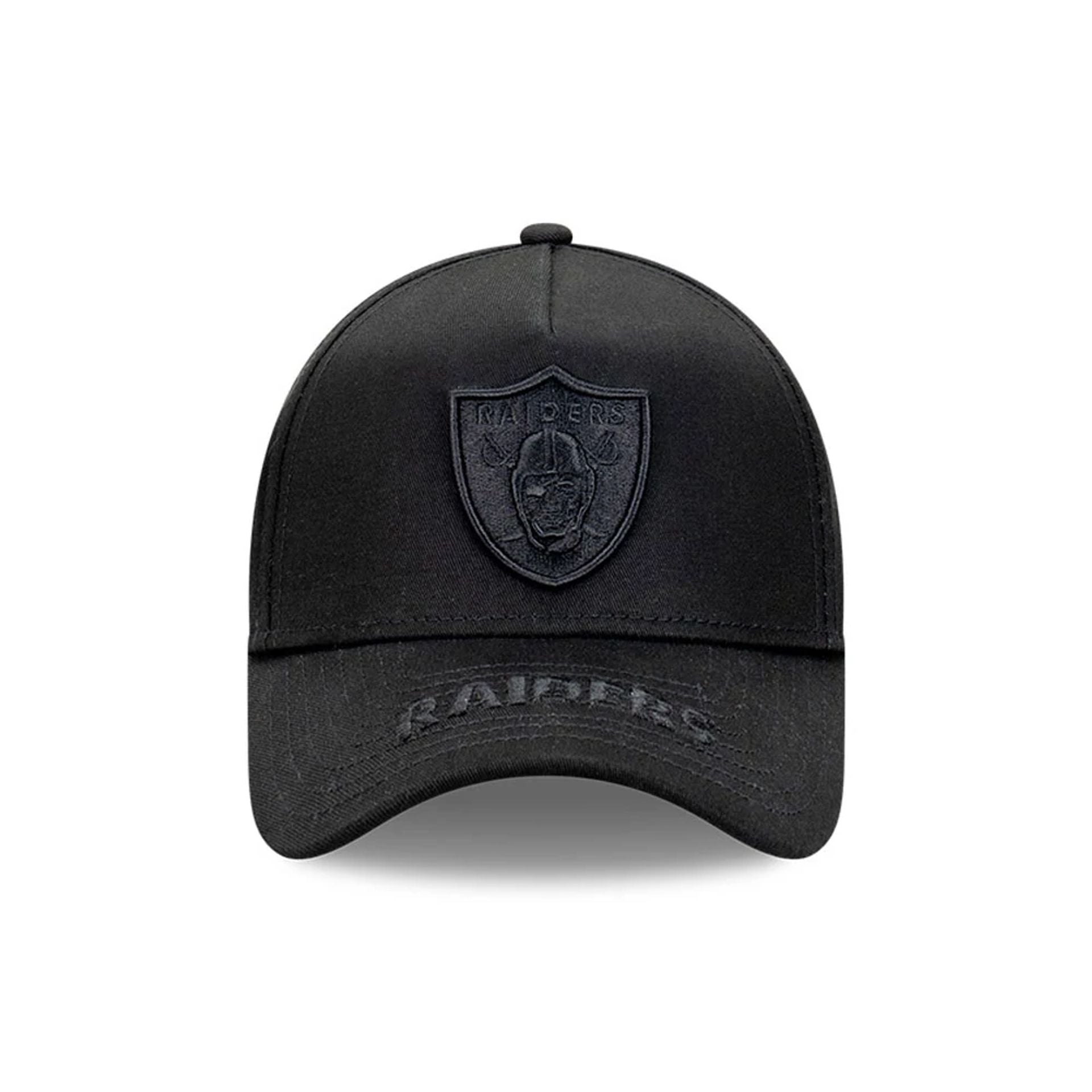 This is a Las Vegas Raiders Tonal Black 9FORTY A-Frame Adjustable Cap 2