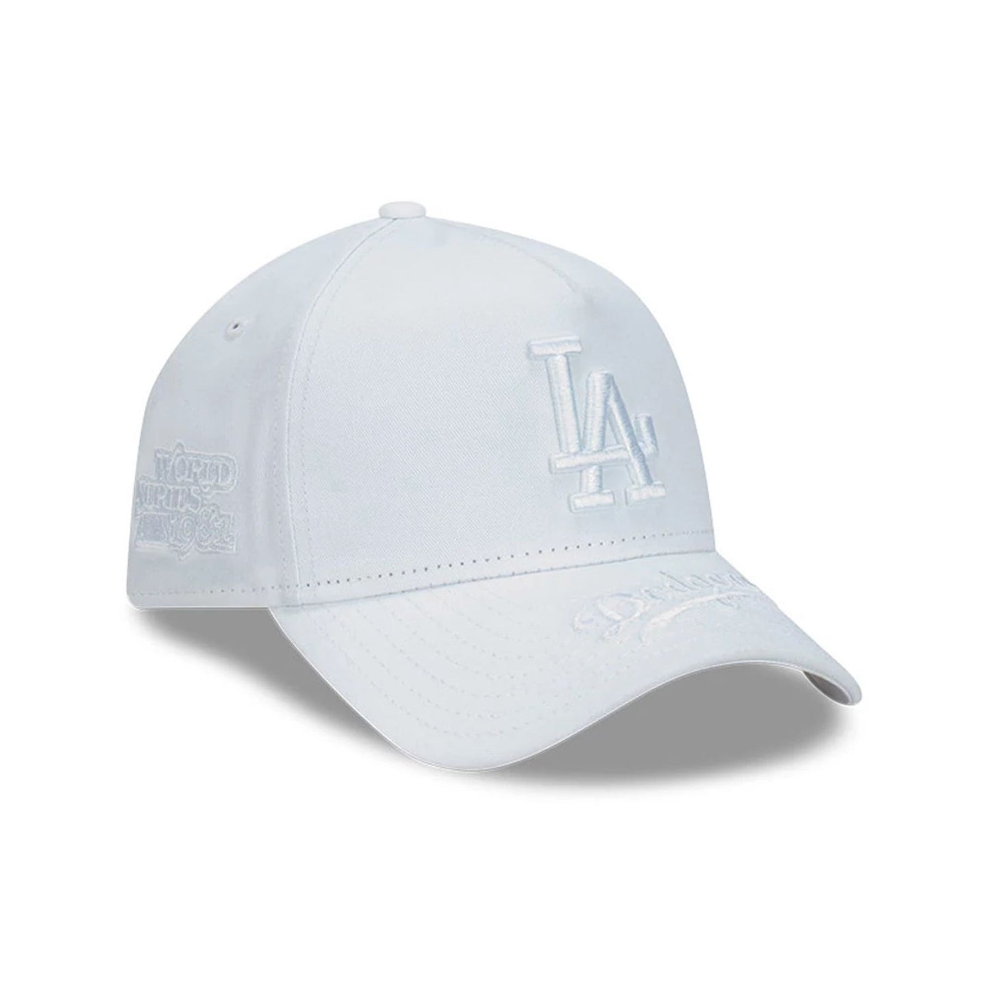 This is a LA Dodgers Tonal White 9FORTY A-Frame Adjustable Cap 1