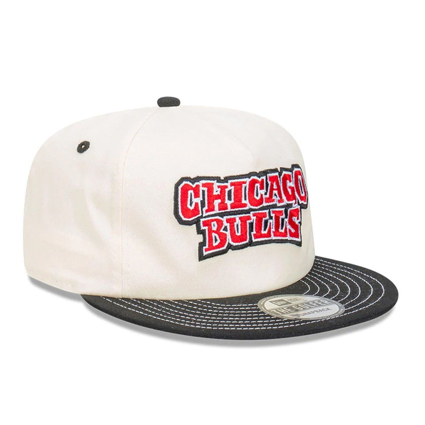 This is a Chicago Bulls Cut N Paste White Golfer Snapback Adjustable Cap 4