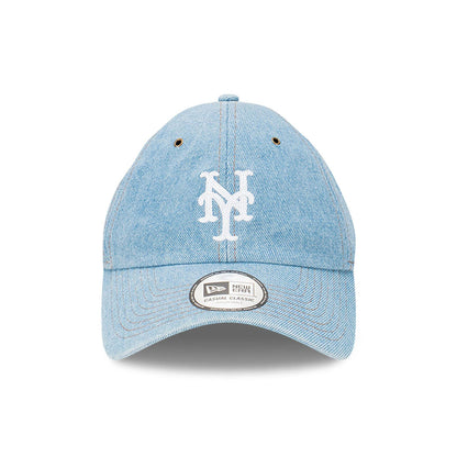 This is a New York Mets Washed Denim Blue Casual Classic Adjustable Cap 2