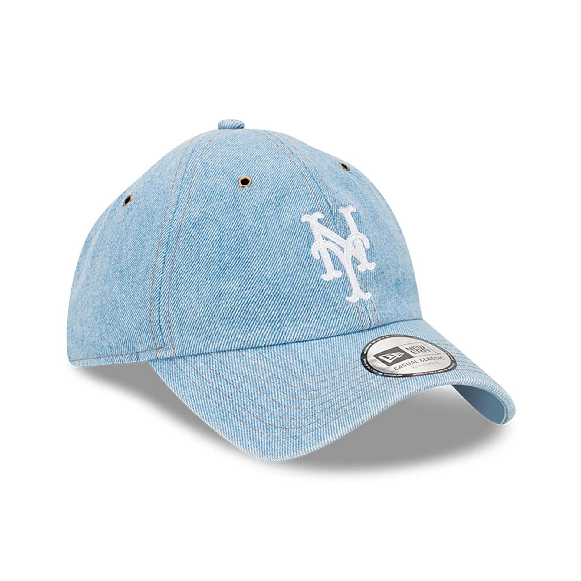 This is a New York Mets Washed Denim Blue Casual Classic Adjustable Cap 3