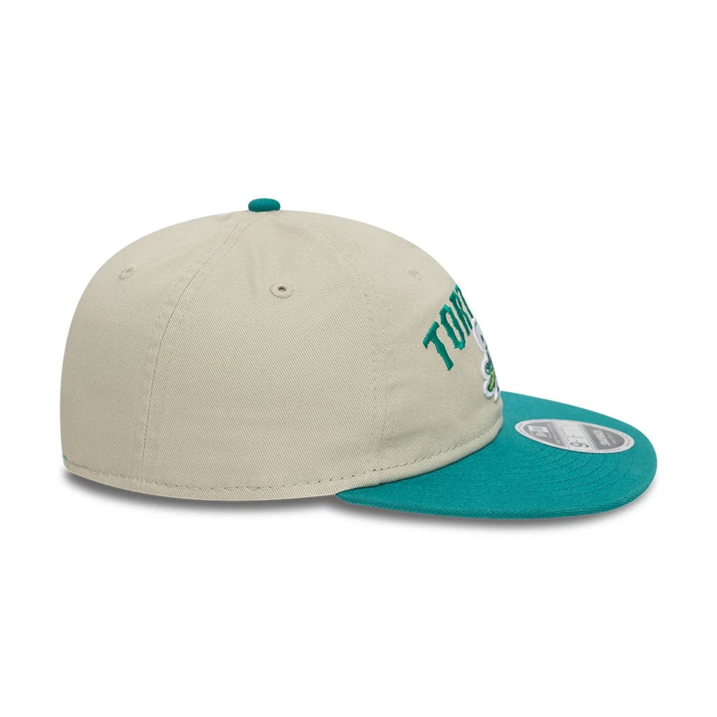 This is a Daytona Tortugas MiLB Two Tone Light Beige Retro Crown 9FIFTY Strapback Cap 5