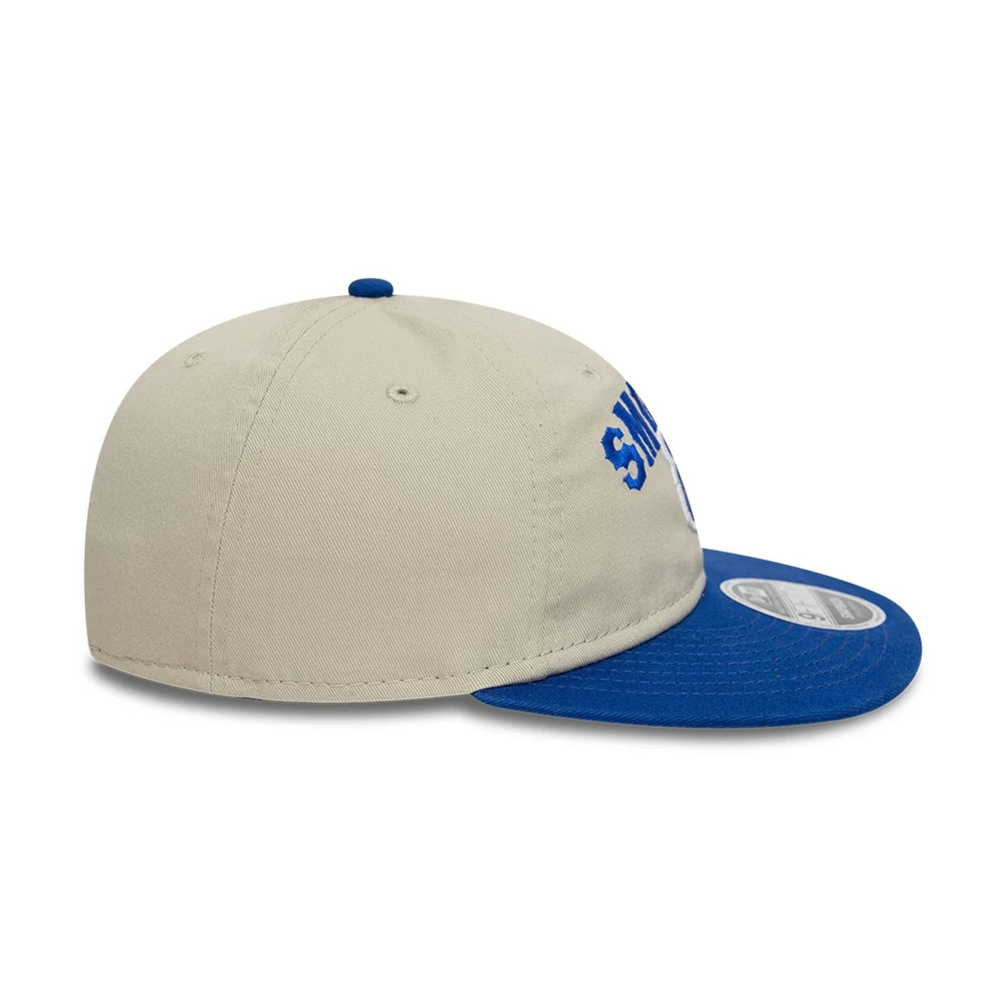 This is a Tennessee Smokies MiLB Two Tone Light Beige Retro Crown 9FIFTY Strapback Cap 4