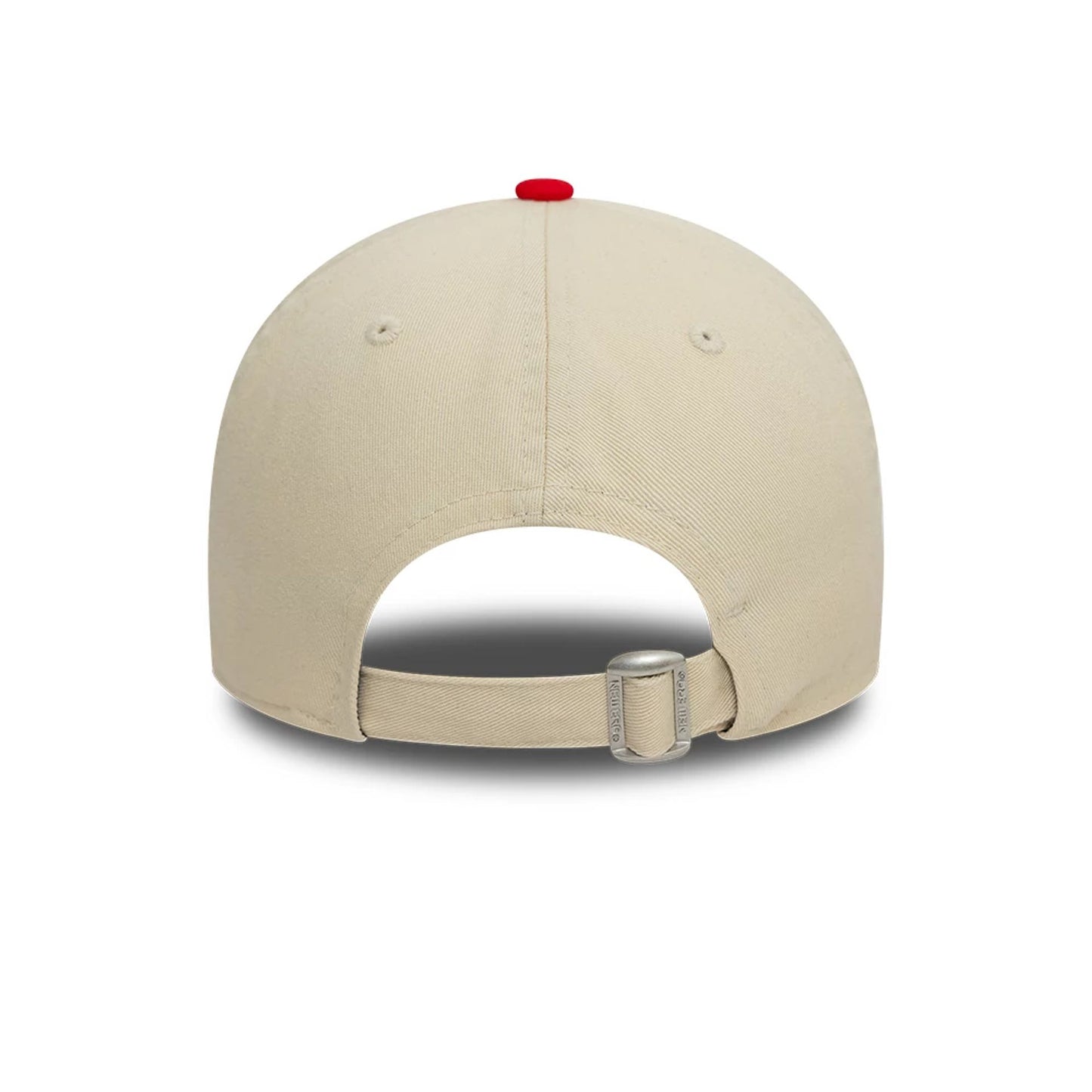 This is a New Era Racing Light Beige 9TWENTY Adjustable Cap 4