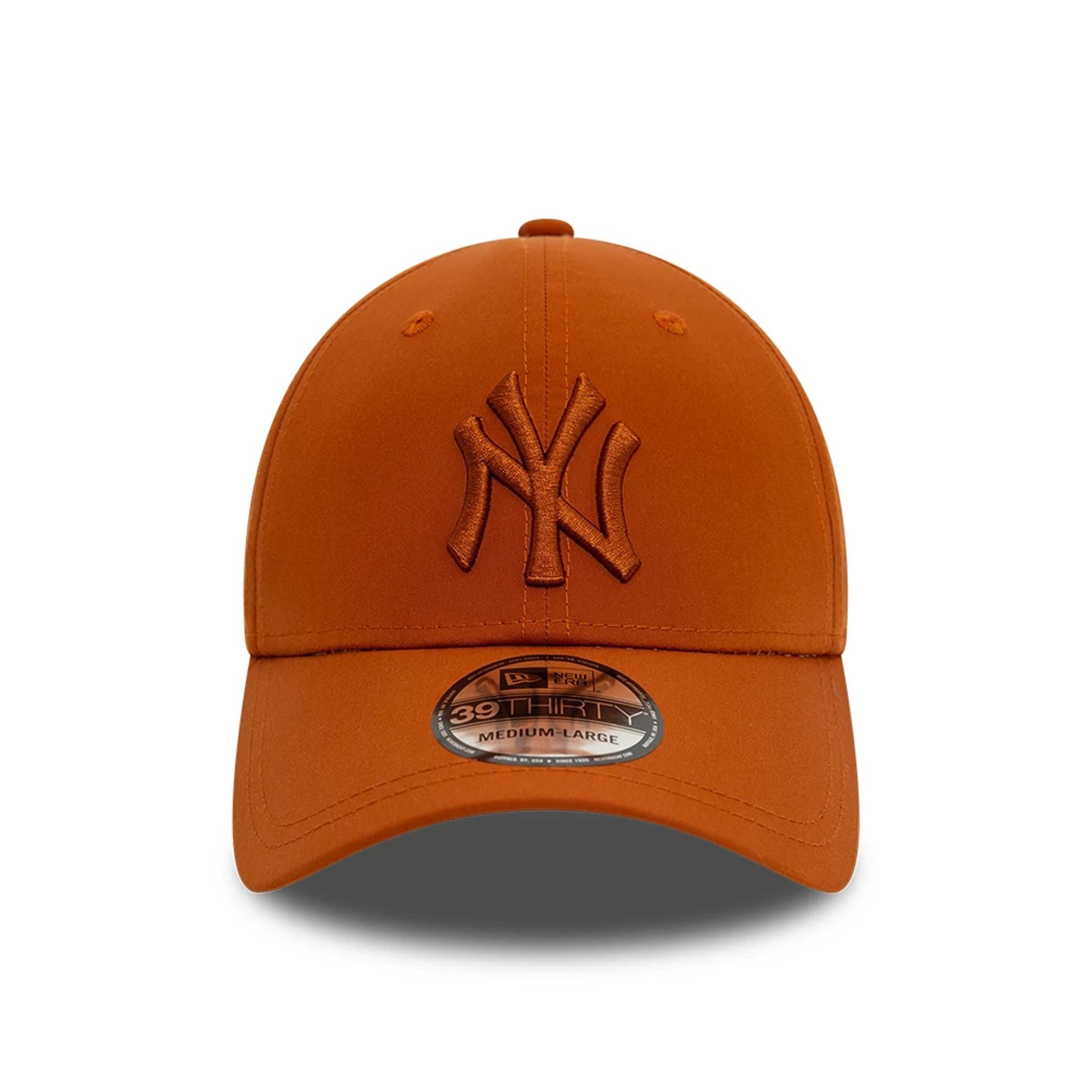 This is a New York Yankees Tech Nylon Brown 39THIRTY Stretch Fit Cap 7