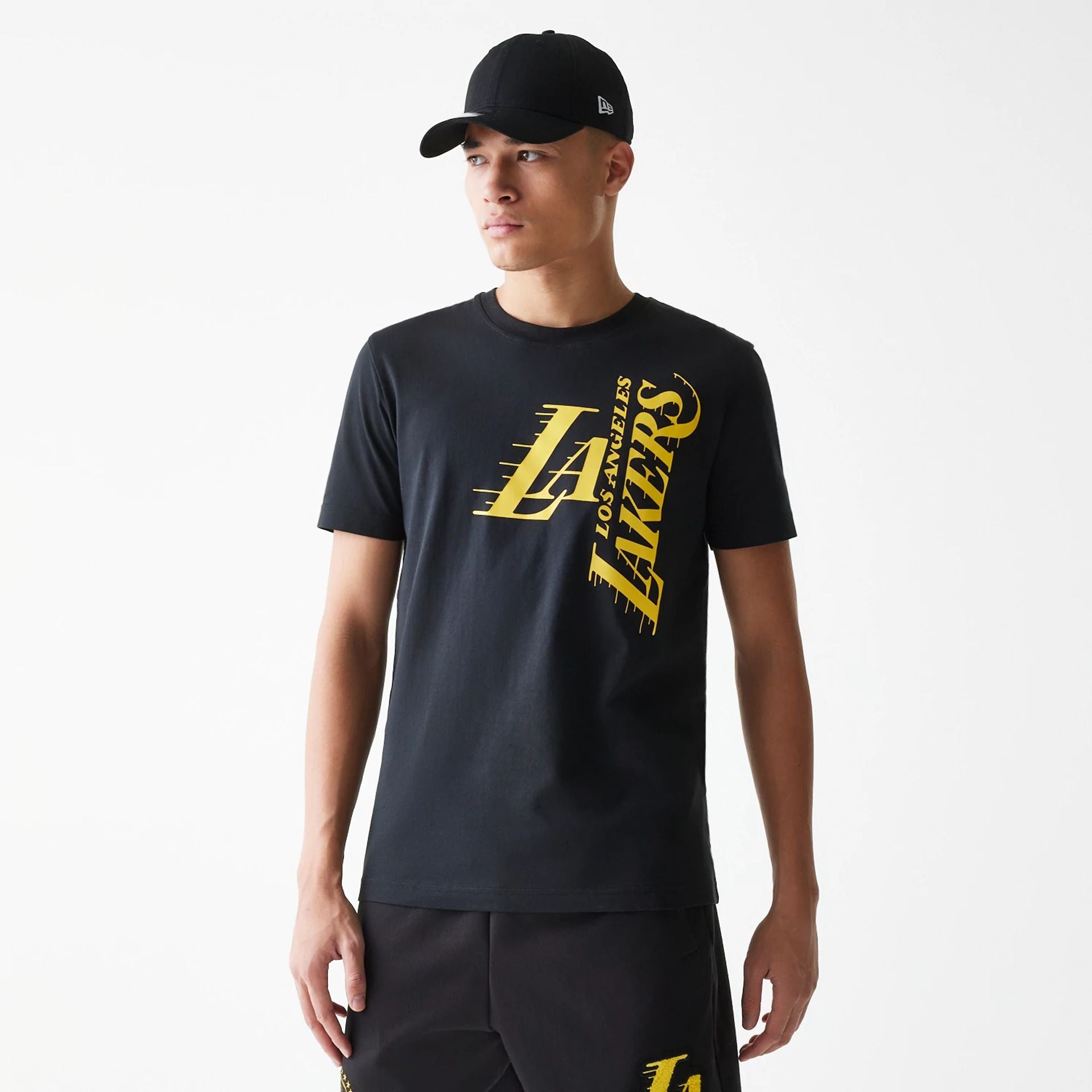 OVO X outlet NBA LA LAKERS BLACK T-SHIRT