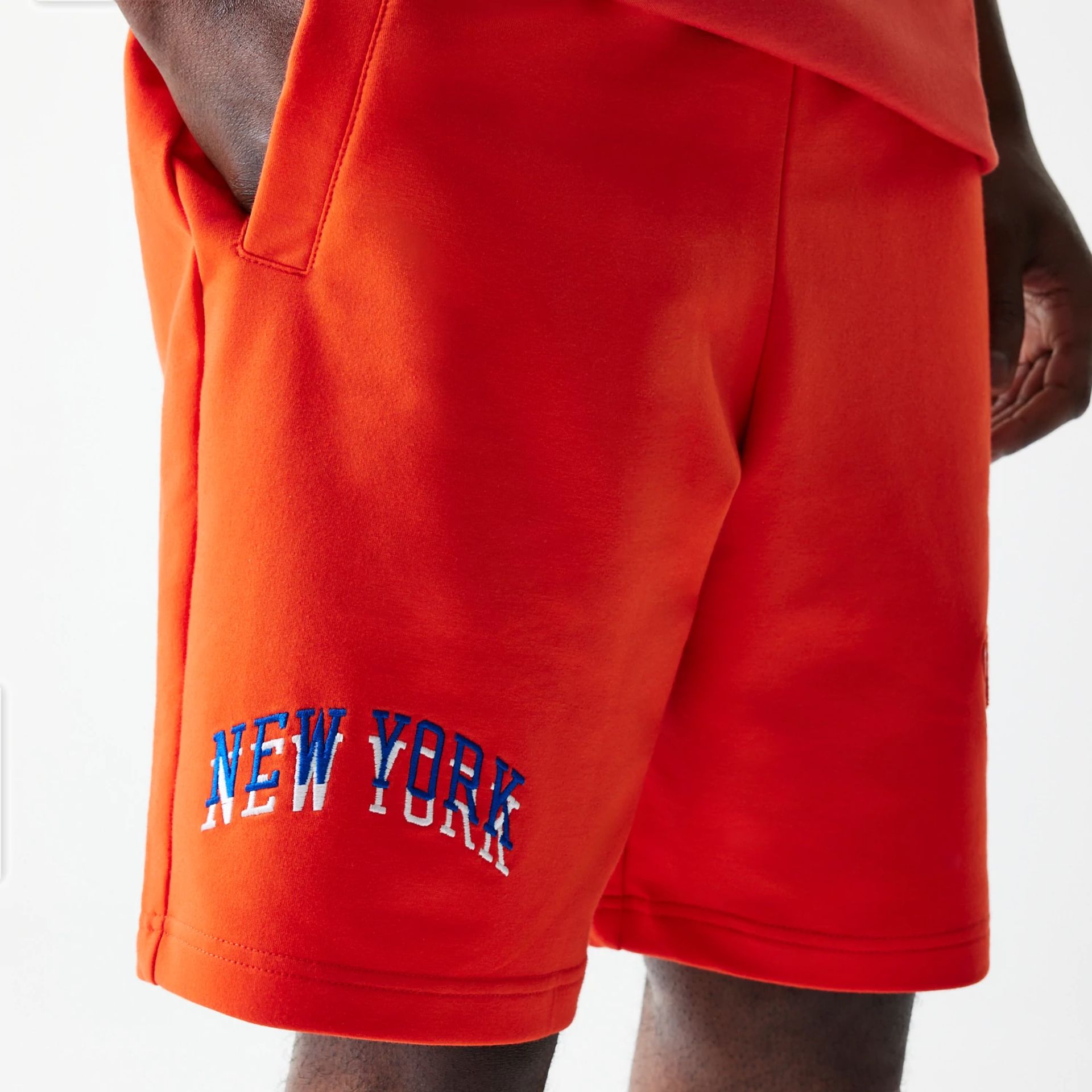 New York Knicks NBA City Edition Orange Shorts 3