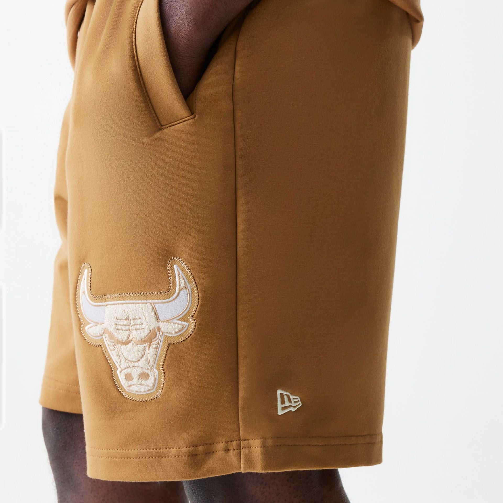 Chicago Bulls NBA City Edition Beige Shorts 4