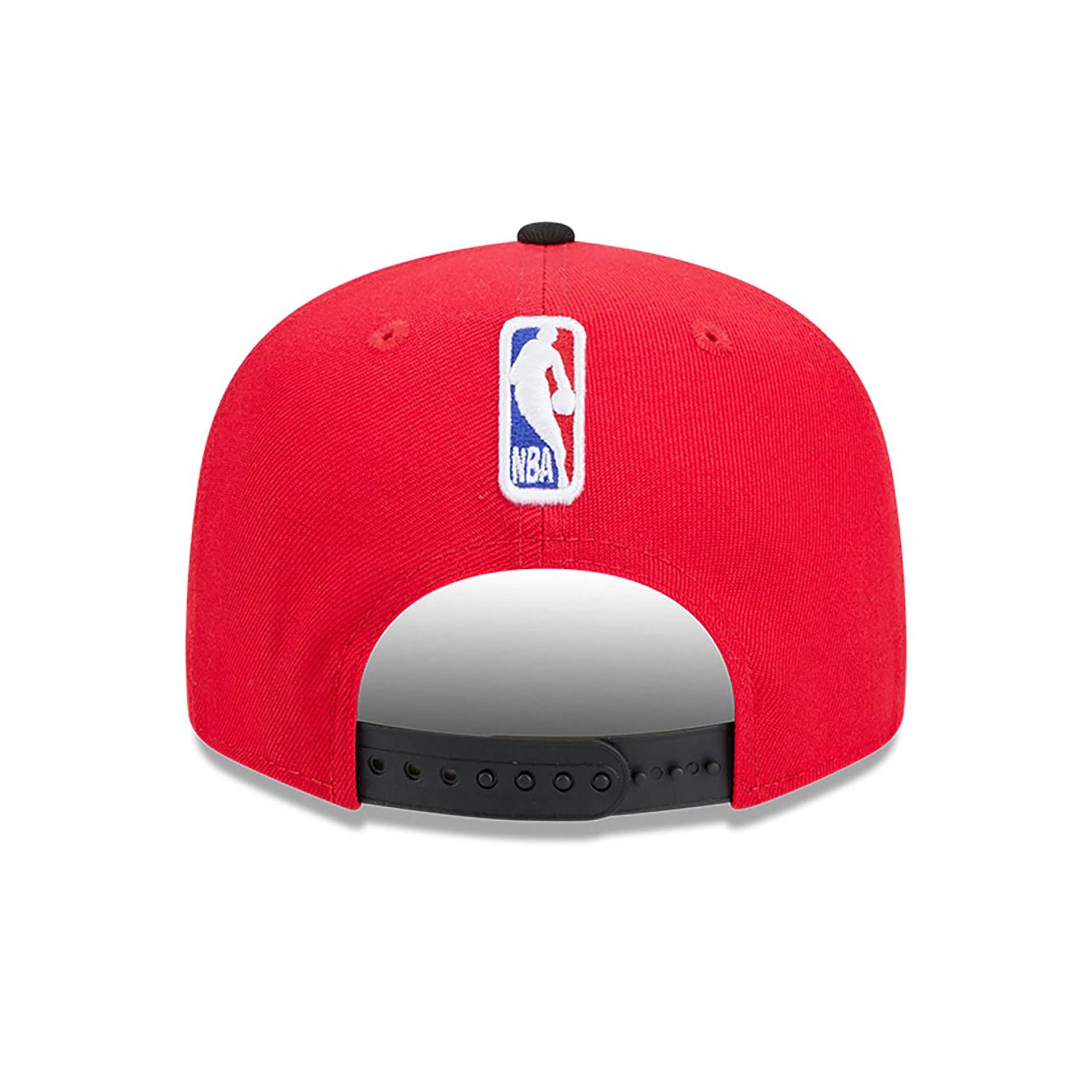 This is a Miami Heat NBA City Edition Red 9FIFTY Snapback Cap 5