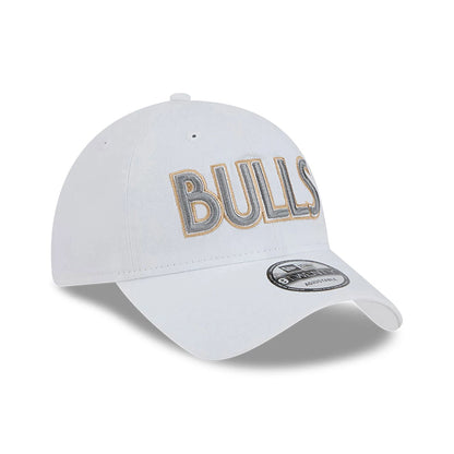 This is a Chicago Bulls NBA City Edition White 9TWENTY Adjustable Cap 3