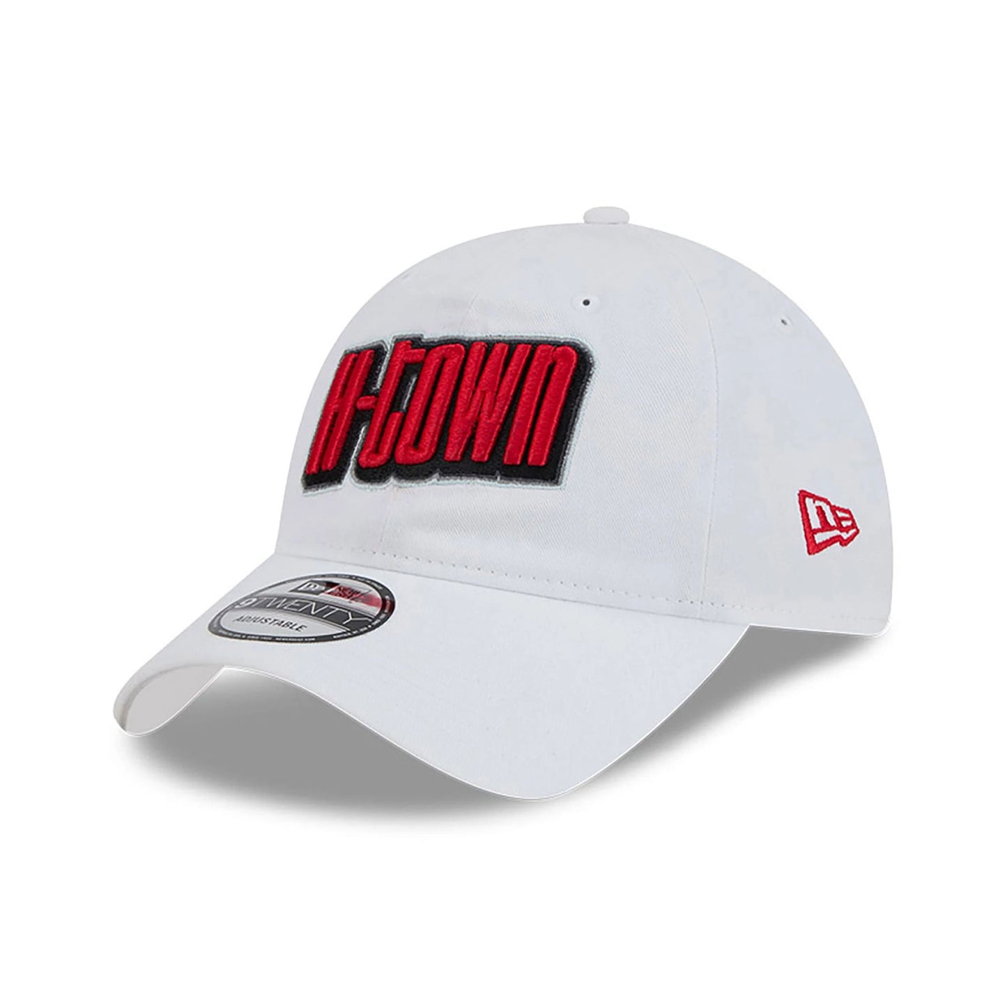 This is a Houston Rockets NBA City Edition White 9TWENTY Adjustable Cap 1