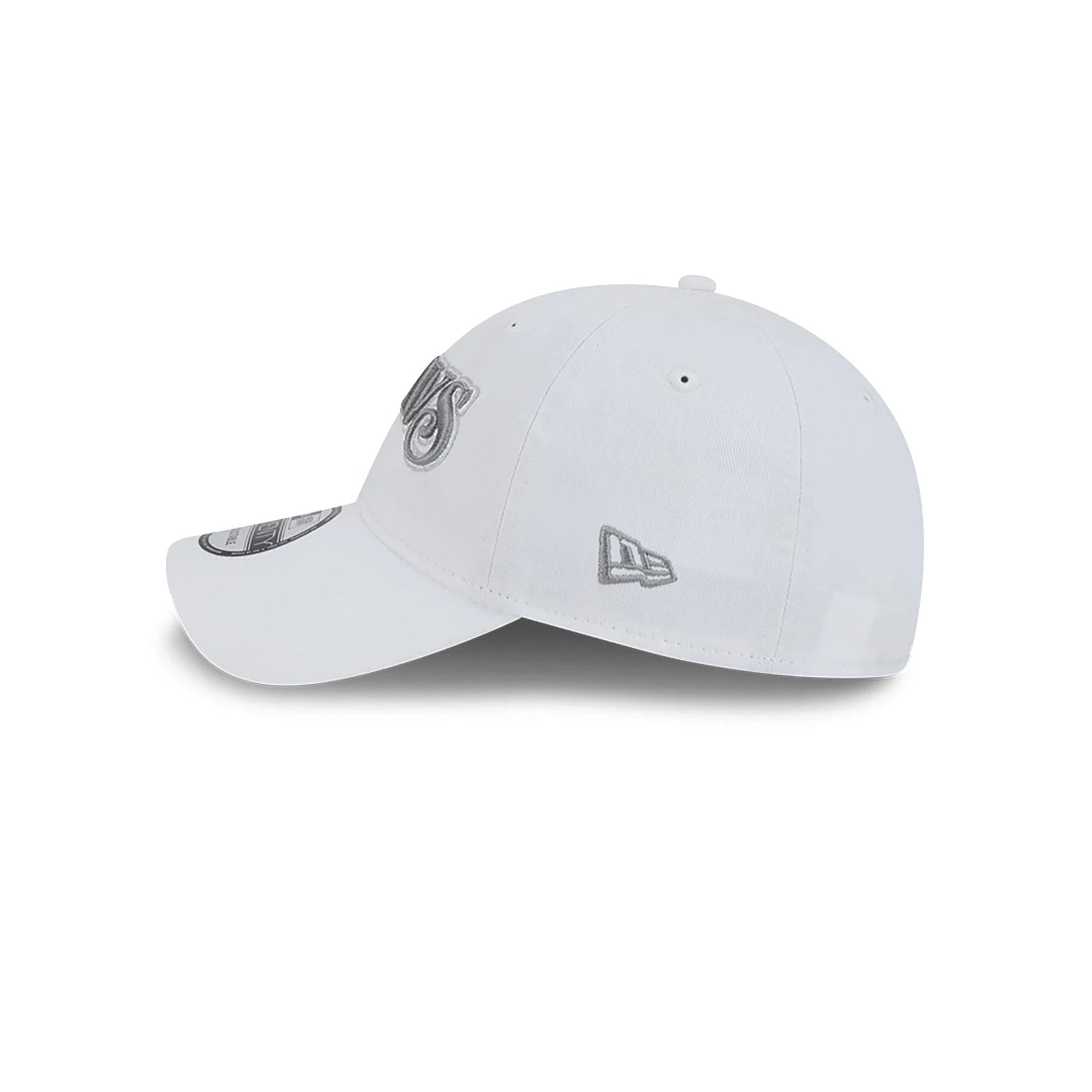 This is a Dallas Mavericks NBA City Edition White 9TWENTY Adjustable Cap 7