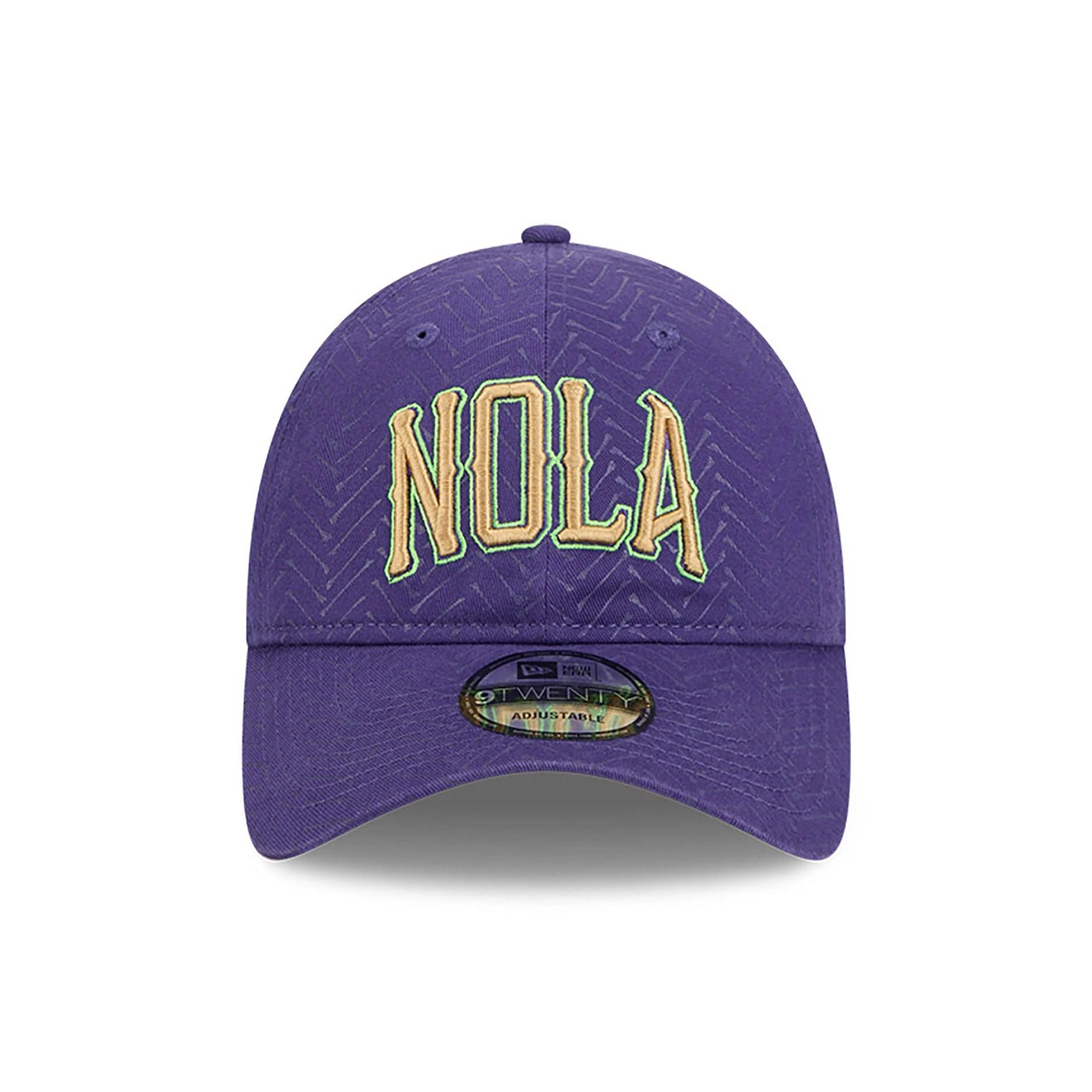 This is a New Orleans Pelicans NBA City Edition Purple 9TWENTY Adjustable Cap 2