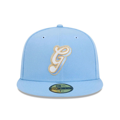 This is a Memphis Grizzlies NBA City Edition Pastel Blue 59FIFTY Fitted Cap 3