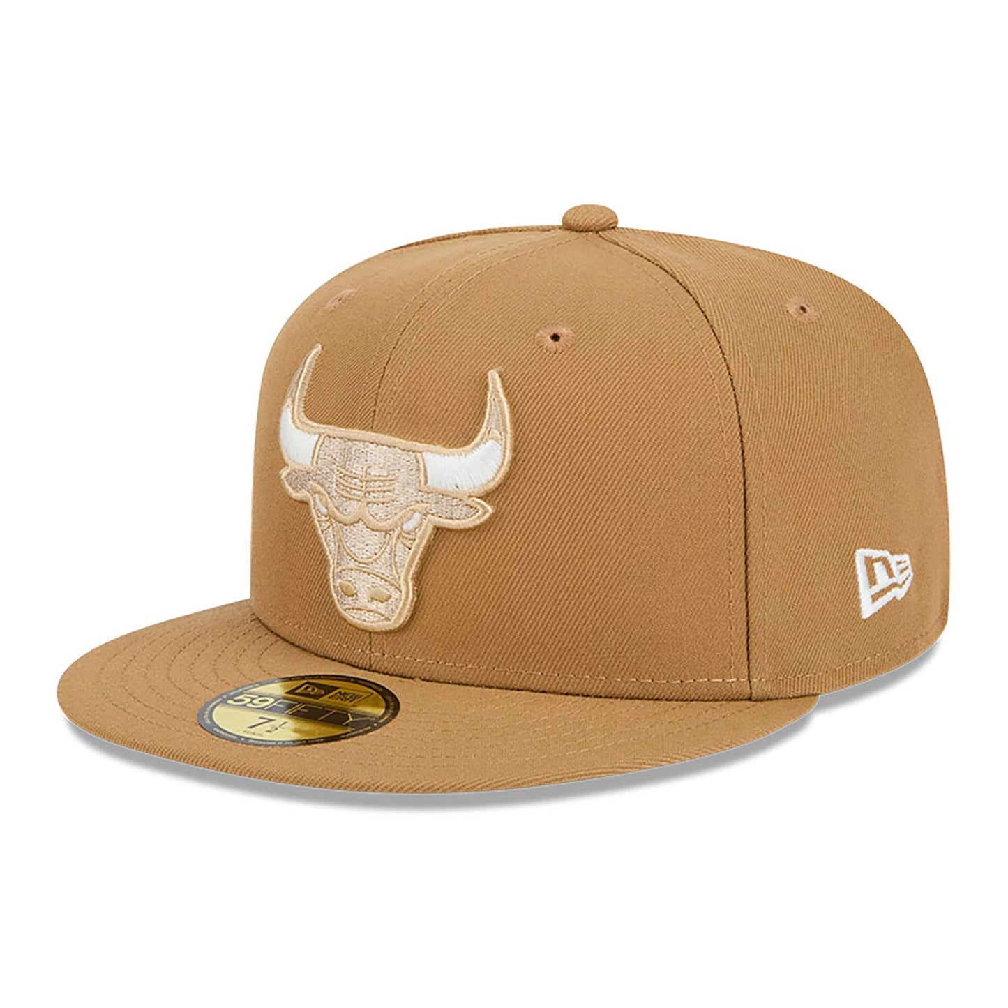 This is a Chicago Bulls NBA City Edition Dark Beige 59FIFTY Fitted Cap 4