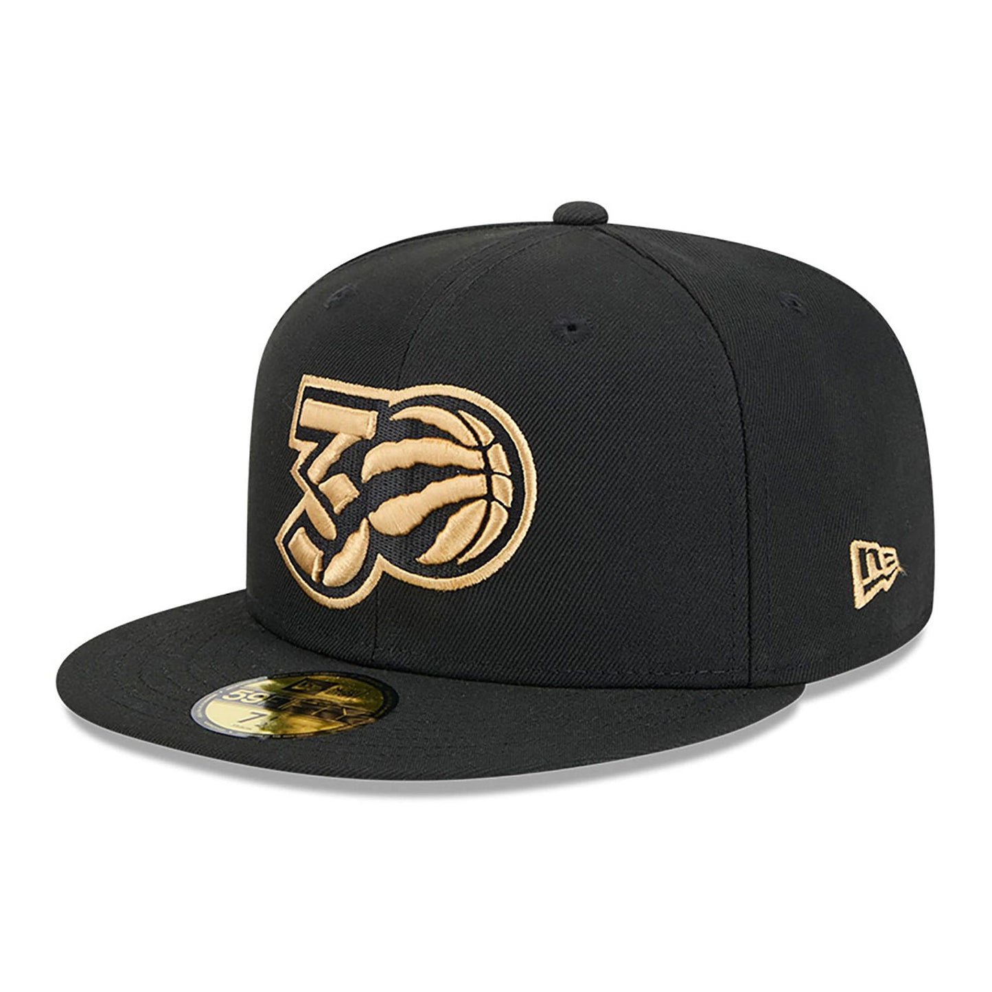 This is a Toronto Raptors NBA City Edition Black 59FIFTY Fitted Cap 4