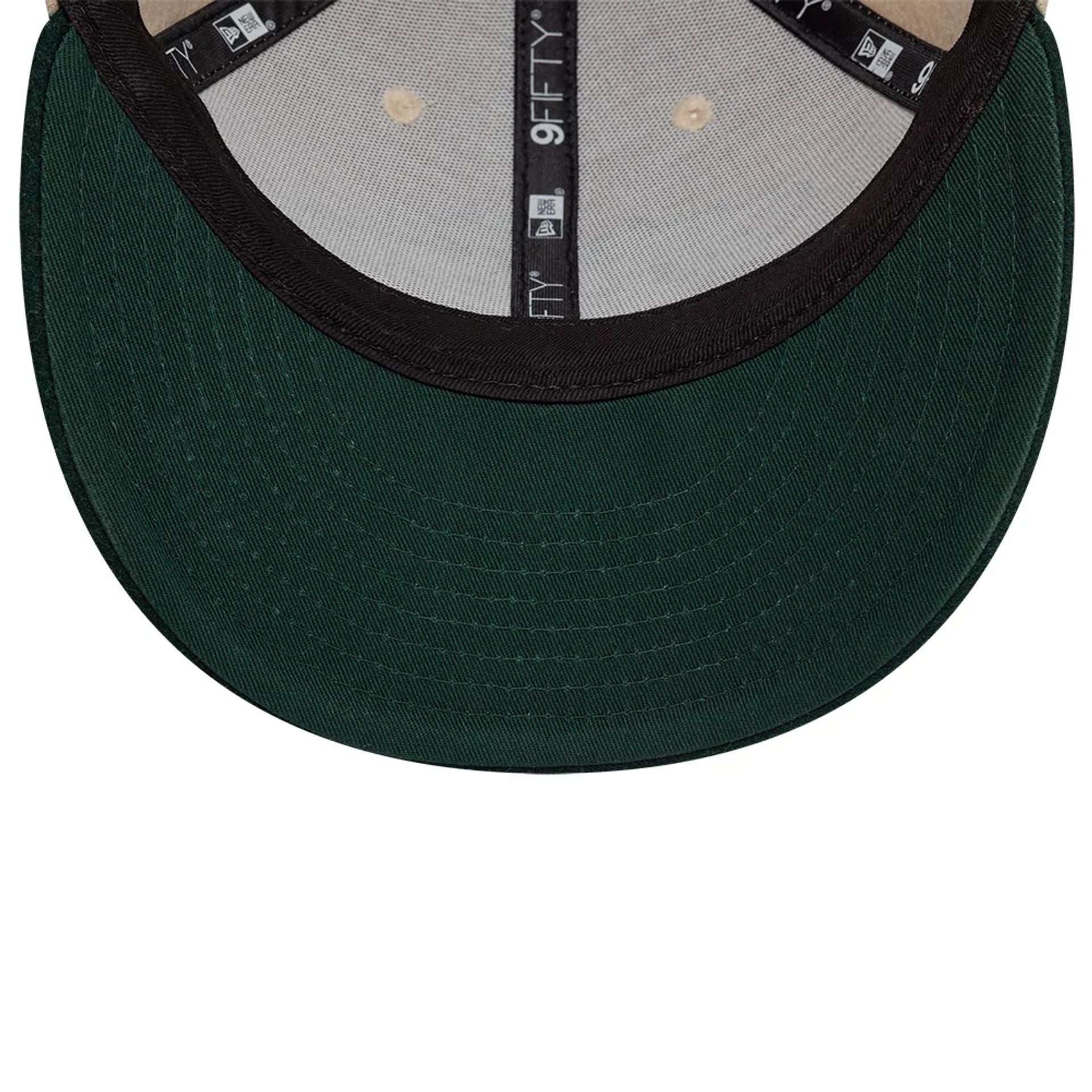 This is a McLaren x Reiss Light Beige Low Profile 9FIFTY Snapback Cap 4