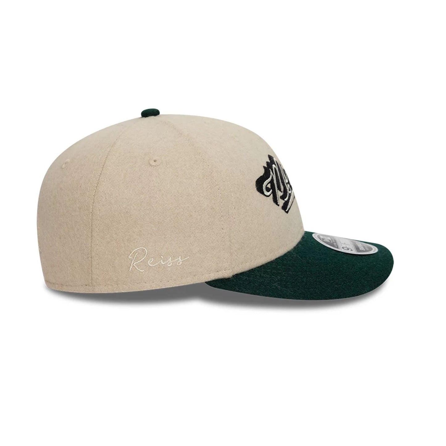 This is a McLaren x Reiss Light Beige Low Profile 9FIFTY Snapback Cap 3