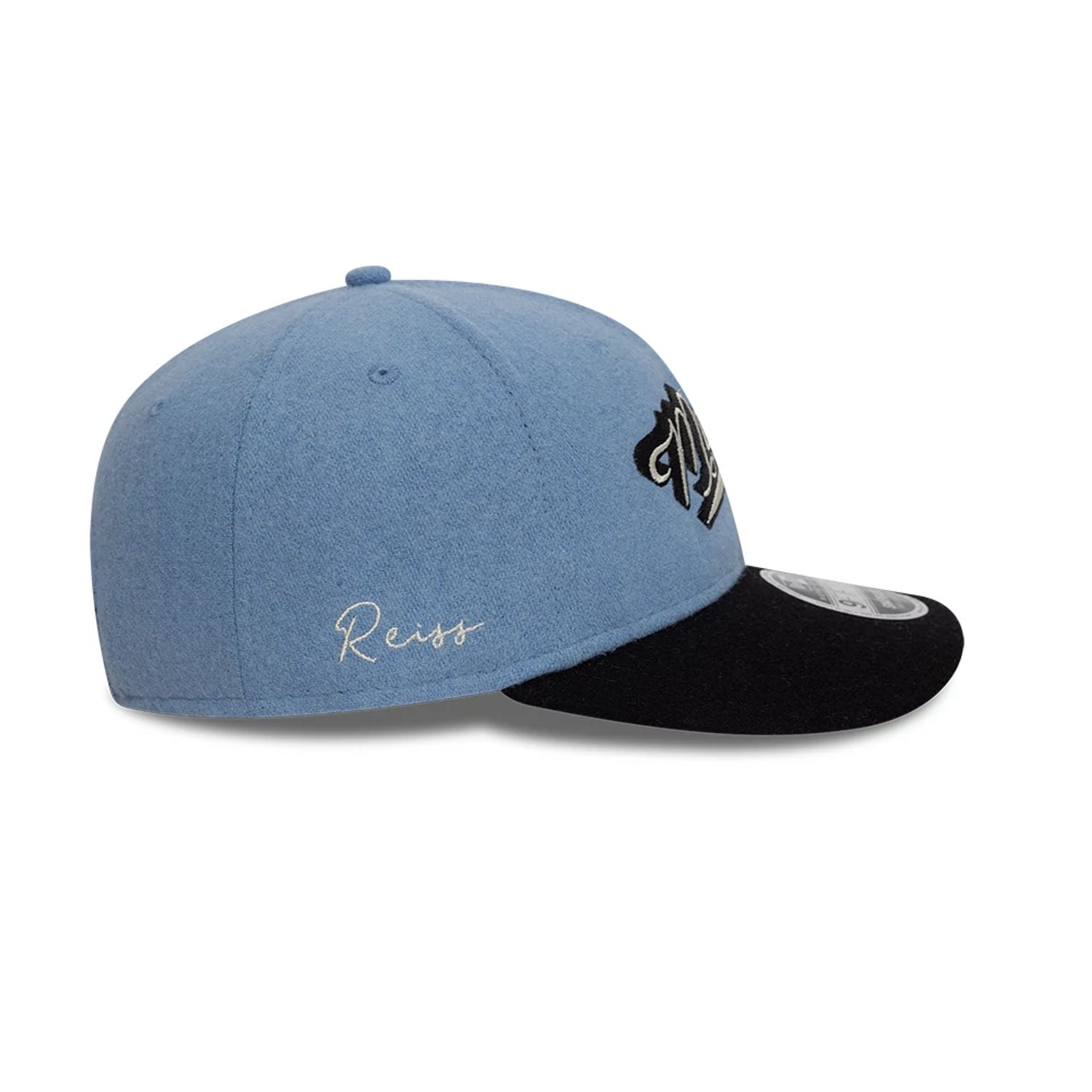 This is a McLaren x Reiss Blue Retro Crown 9FIFTY Strapback Cap 4