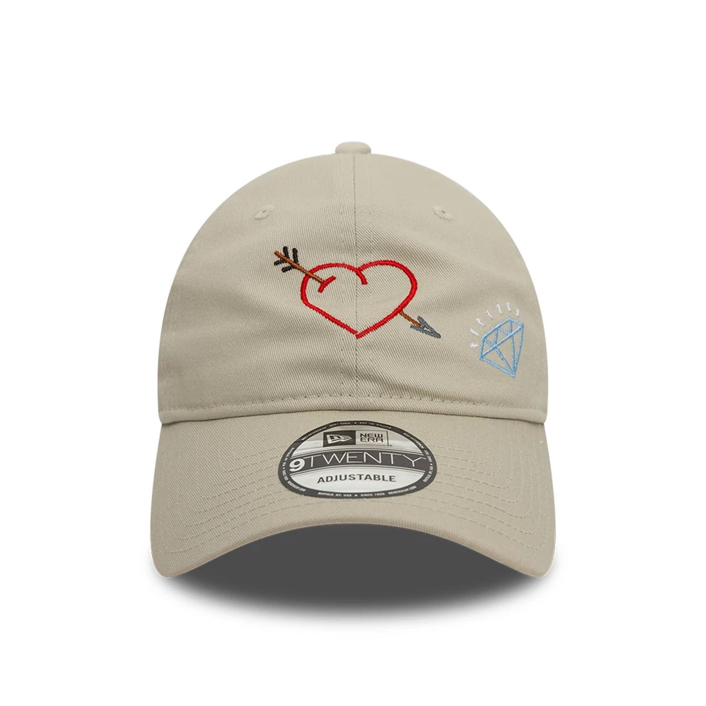 This is a New Era Scribble Light Beige 9TWENTY Adjustable Cap 5