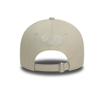 This is a New Era Scribble Light Beige 9TWENTY Adjustable Cap 3