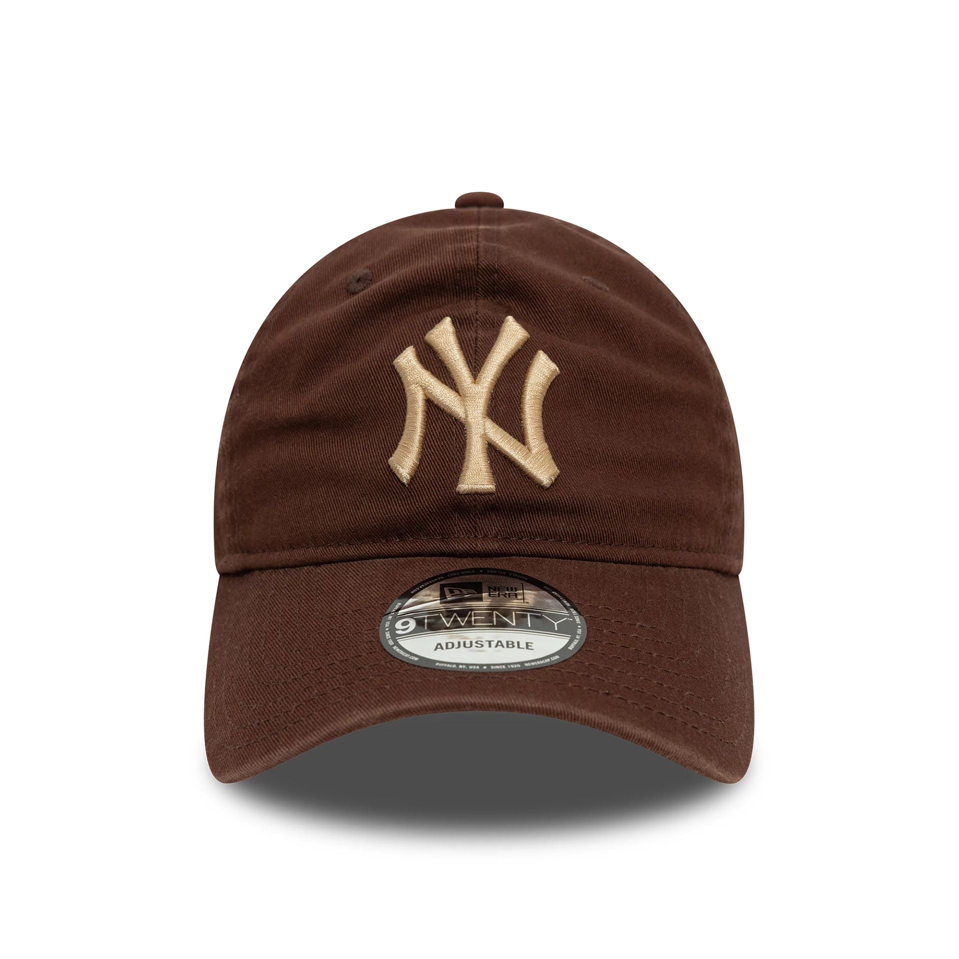 This is a New York Yankees Neutral Washed Dark Brown 9TWENTY Adjustable Cap 2