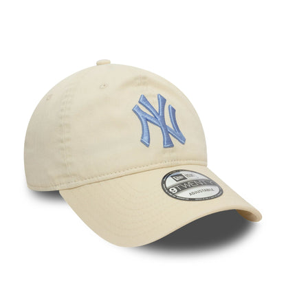 This is a New York Yankees Neutral Washed Light Beige 9TWENTY Adjustable Cap 3