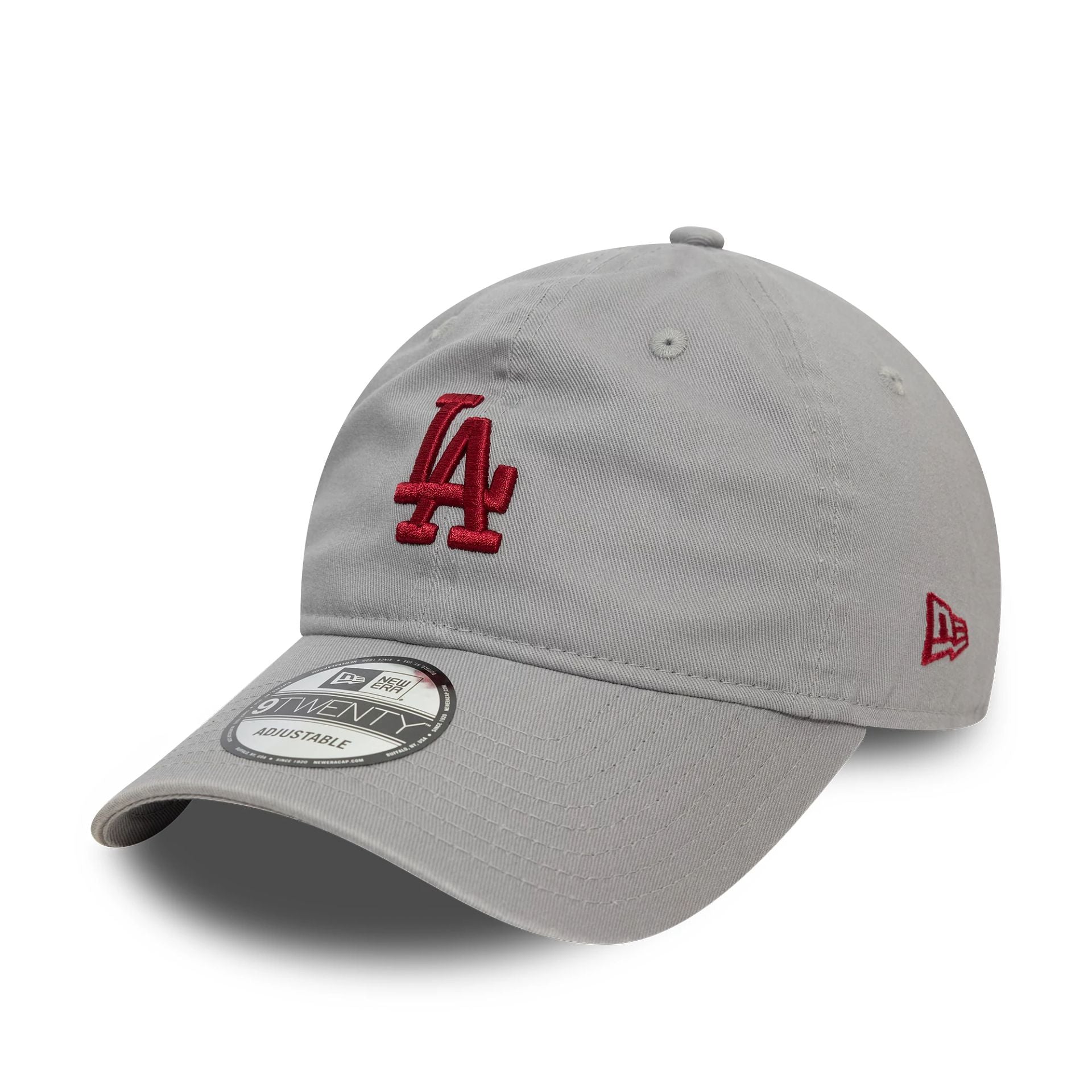 This is a LA Dodgers Midi League Essential Grey 9TWENTY Adjustable Cap 1