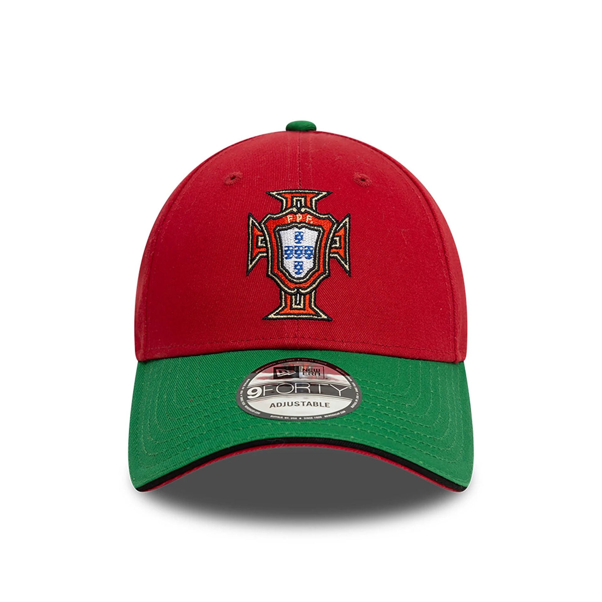 This is a Portugal National Team Home Dark Red and Green 9FORTY Adjustable Cap 2