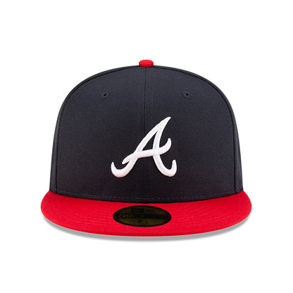 This is a Atlanta Braves OVO x MLB 2024 Navy 59FIFTY Fitted Cap 3