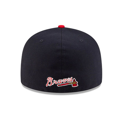 This is a Atlanta Braves OVO x MLB 2024 Navy 59FIFTY Fitted Cap 5