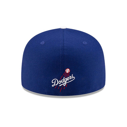 This is a LA Dodgers OVO x MLB 2024 Dark Blue 59FIFTY Fitted Cap 5