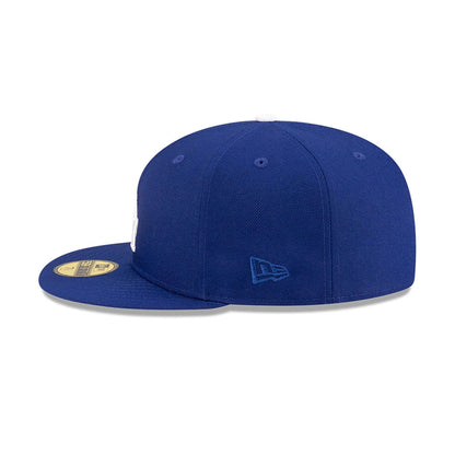 This is a LA Dodgers OVO x MLB 2024 Dark Blue 59FIFTY Fitted Cap 7