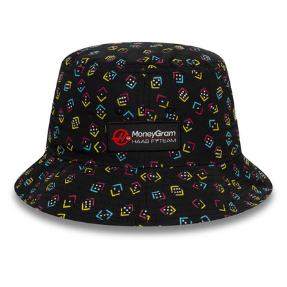 This is a MoneyGram Haas F1 Team Las Vegas Race Special All Over Print Bucket Hat 4