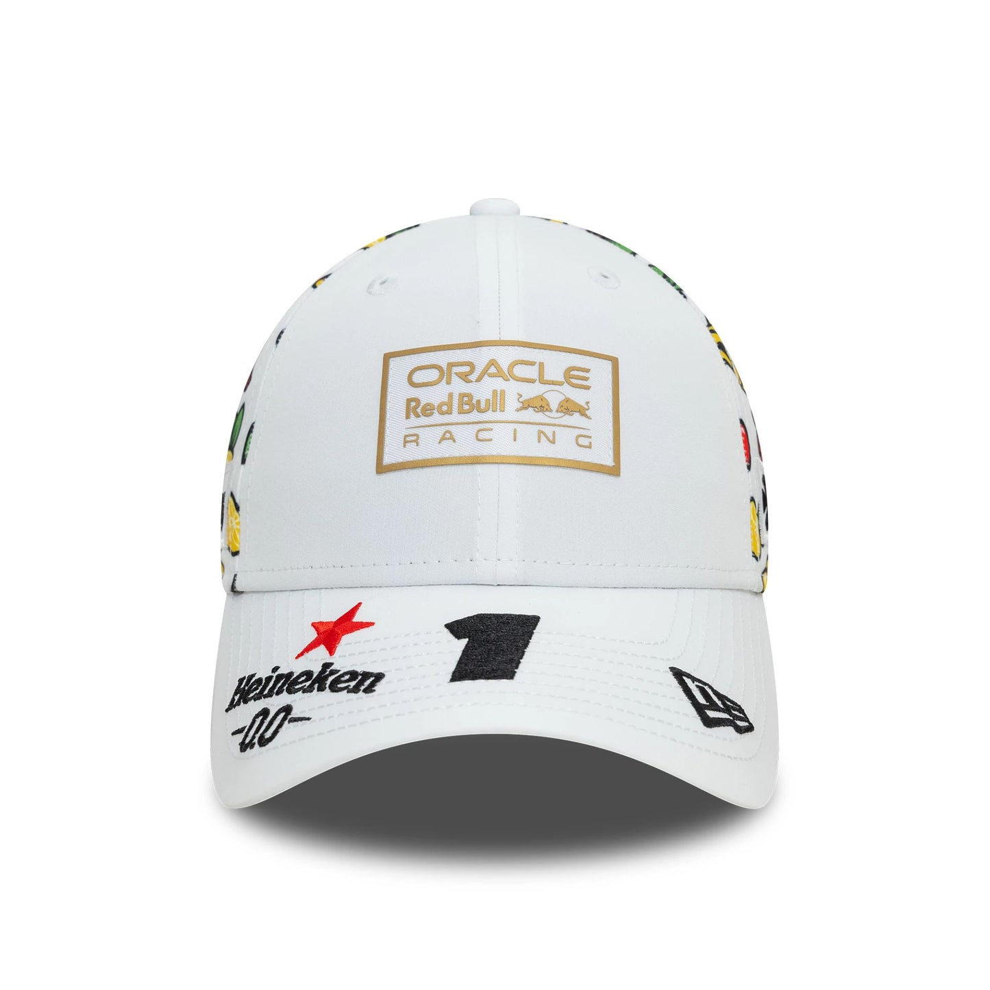 This is a Red Bull Racing Max Verstappen Vegas Race Special White 9FORTY Adjustable Cap 2