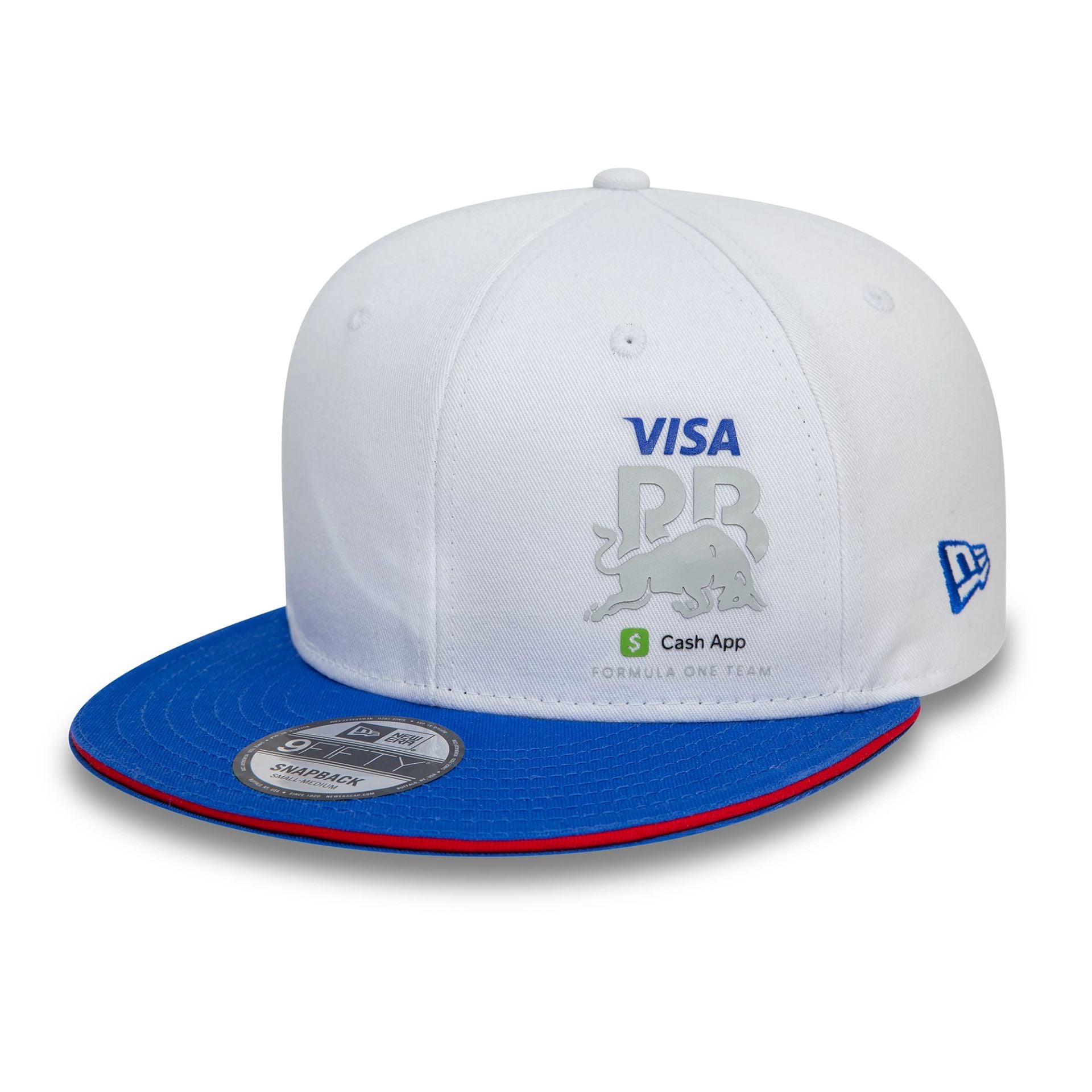 This is a Visa Cash App RB Flawless White 9FIFTY Snapback Cap 1