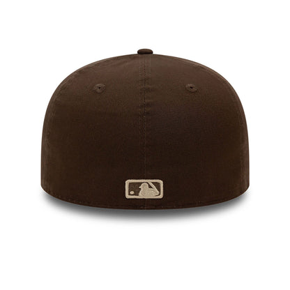 This is a LA Dodgers Floral Border Dark Brown 59FIFTY Fitted Cap 4