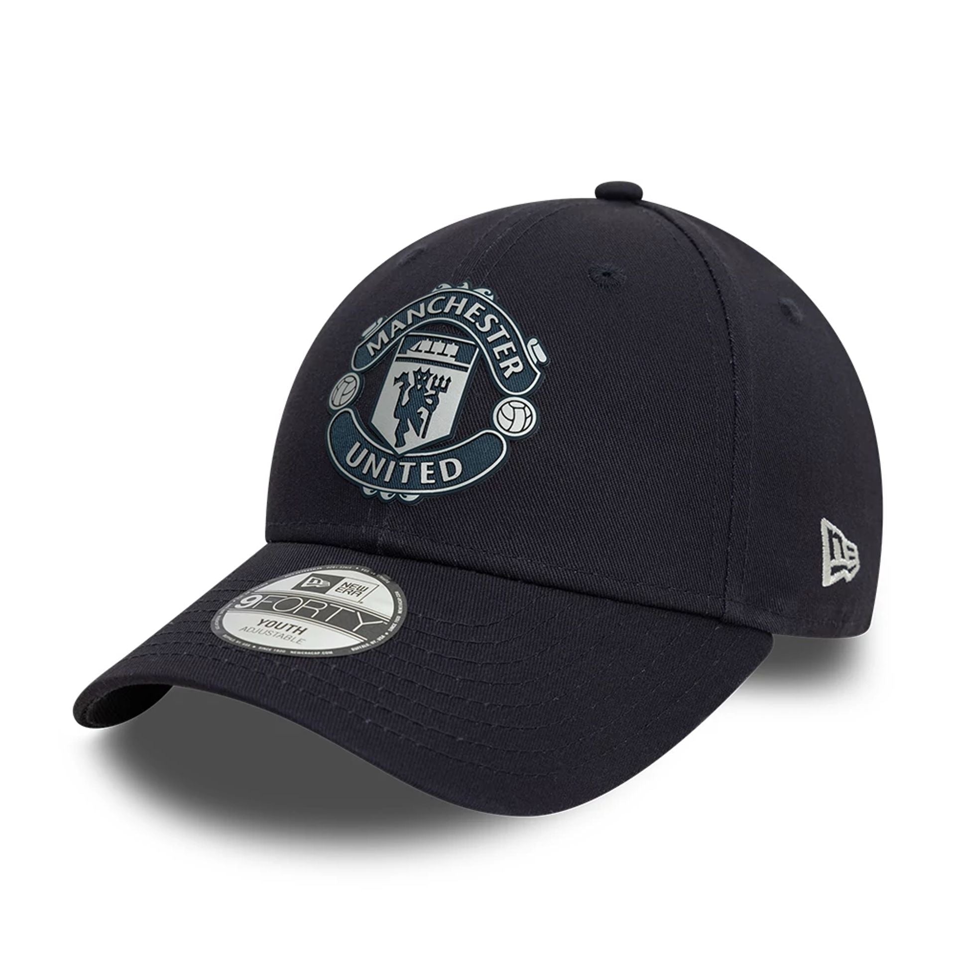 This is a Manchester United FC Youth Navy 9FORTY Adjustable Cap 1