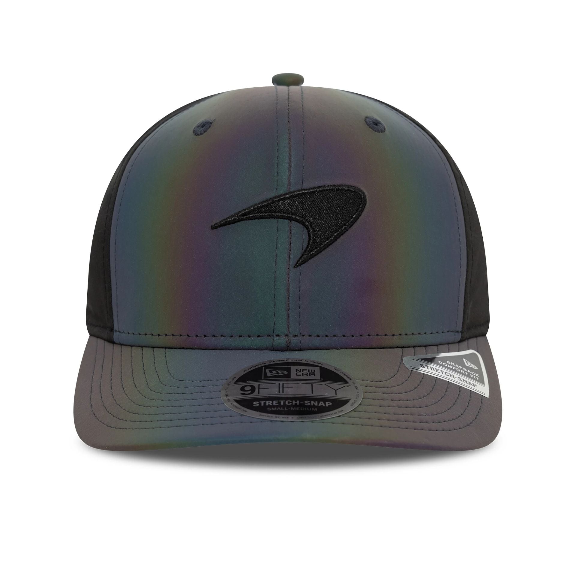 This is a McLaren Racing End Of Season Black 9FIFTY Stretch Snap Cap 2