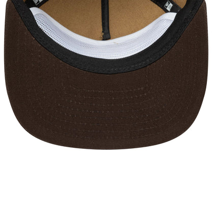 This is a New Era Workwear Beige Golfer Adjustable Cap 6