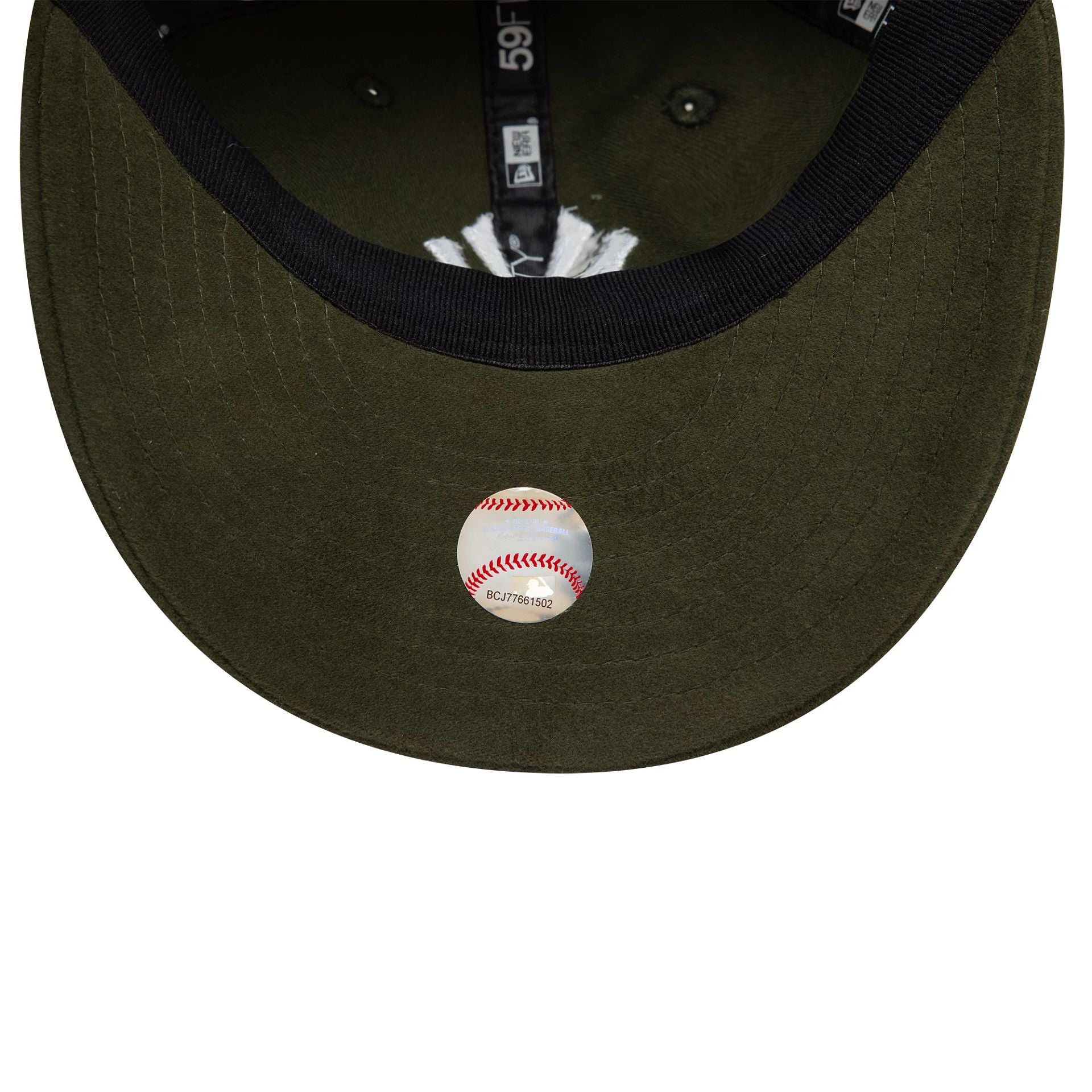 This is a New York Yankees Image Moleskin Dark Green Retro Crown 59FIFTY Fitted Cap 5