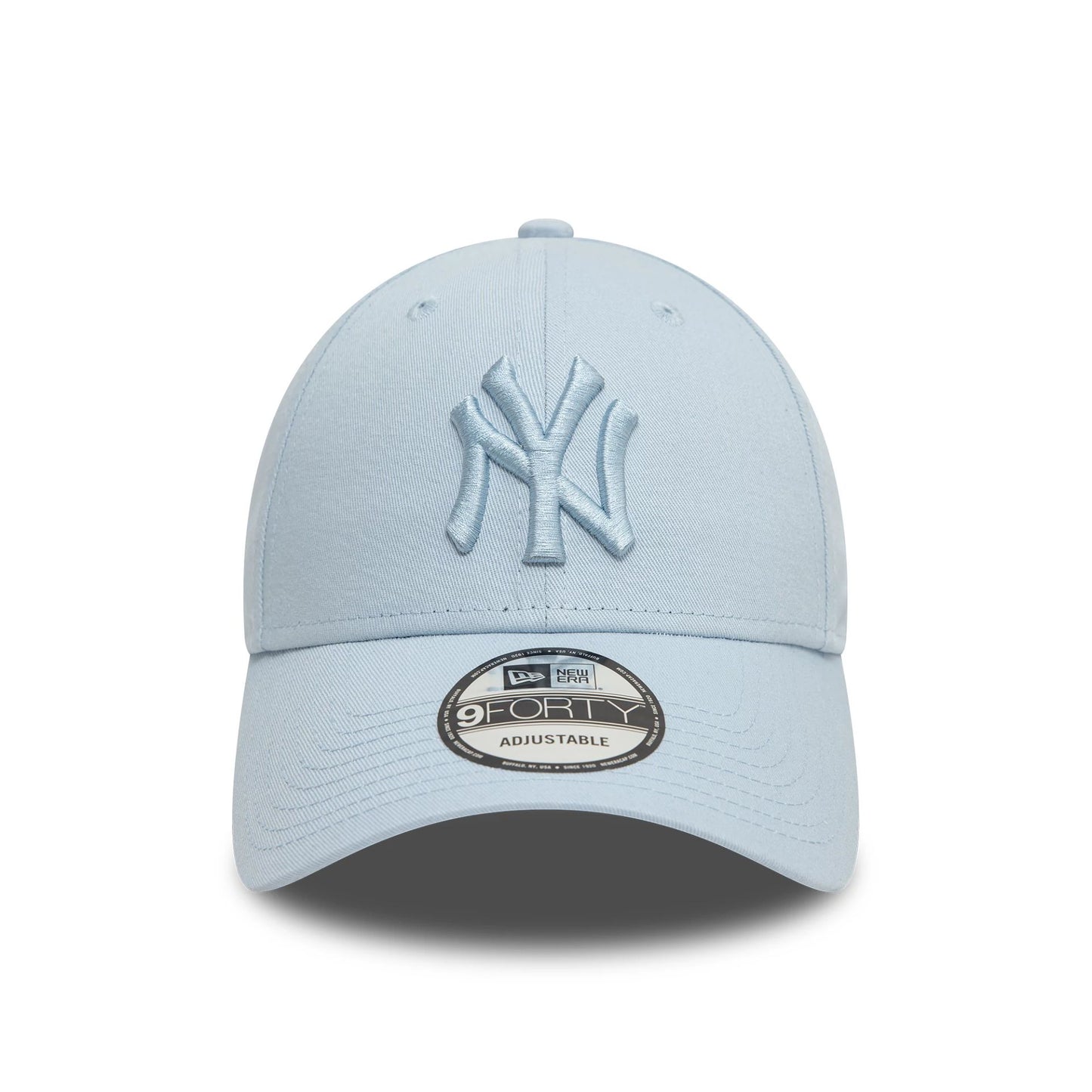 This is a New York Yankees League Essential Pastel Blue 9FORTY Adjustable Cap 2