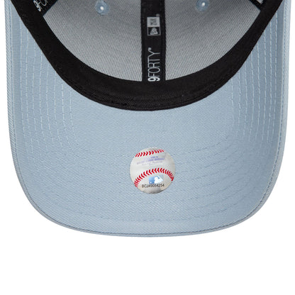 This is a New York Yankees League Essential Pastel Blue 9FORTY Adjustable Cap 5