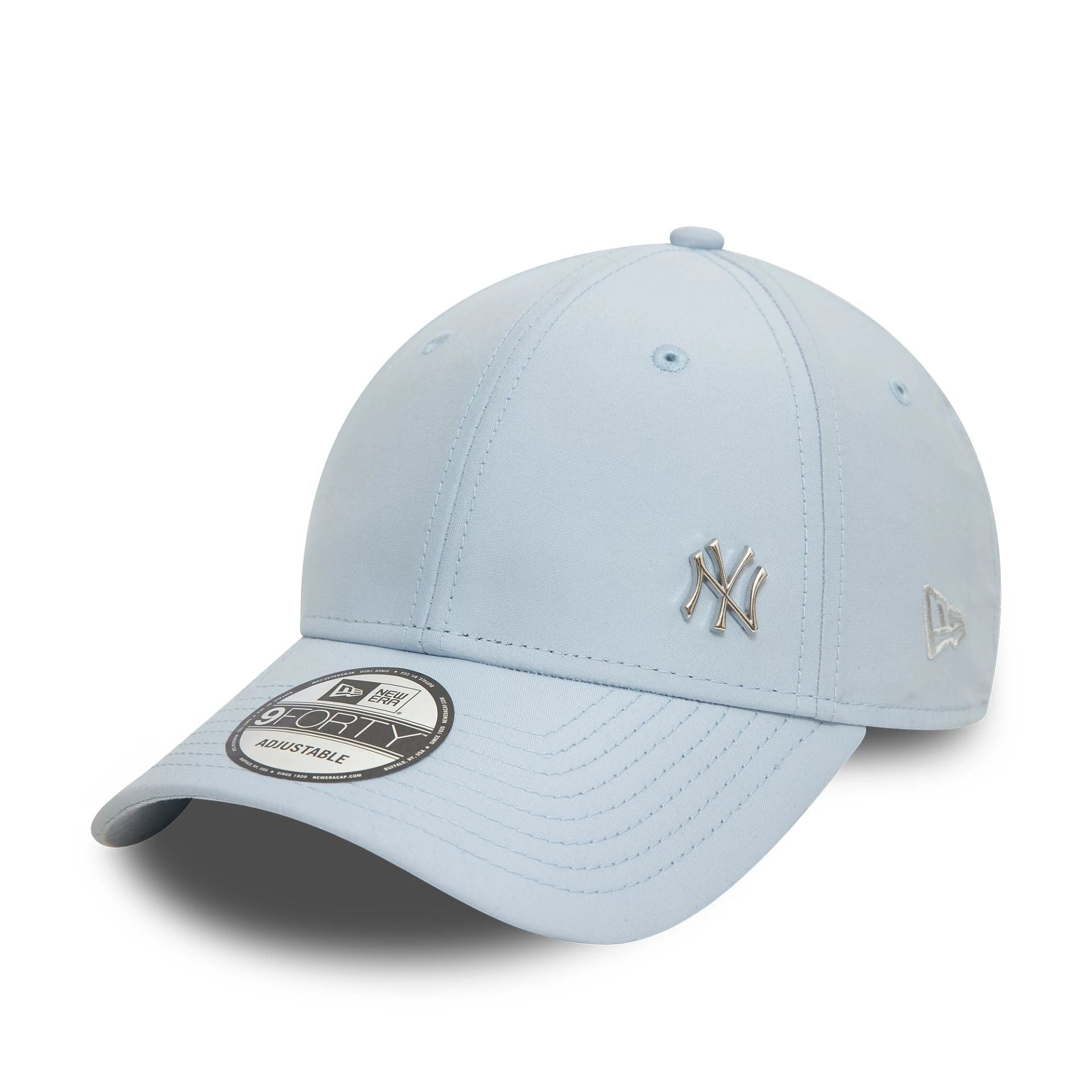 This is a New York Yankees Flawless Pastel Blue 9FORTY Adjustable Cap 1