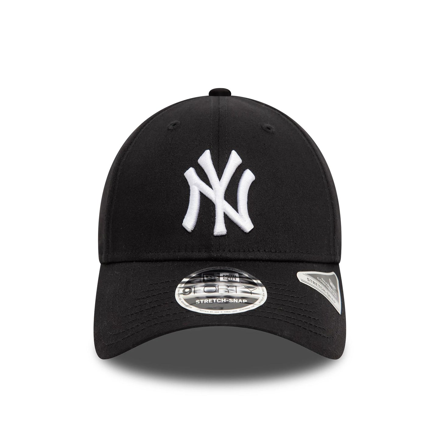 This is a New York Yankees MLB Black 9FORTY Stretch Snap Adjustable Cap 2