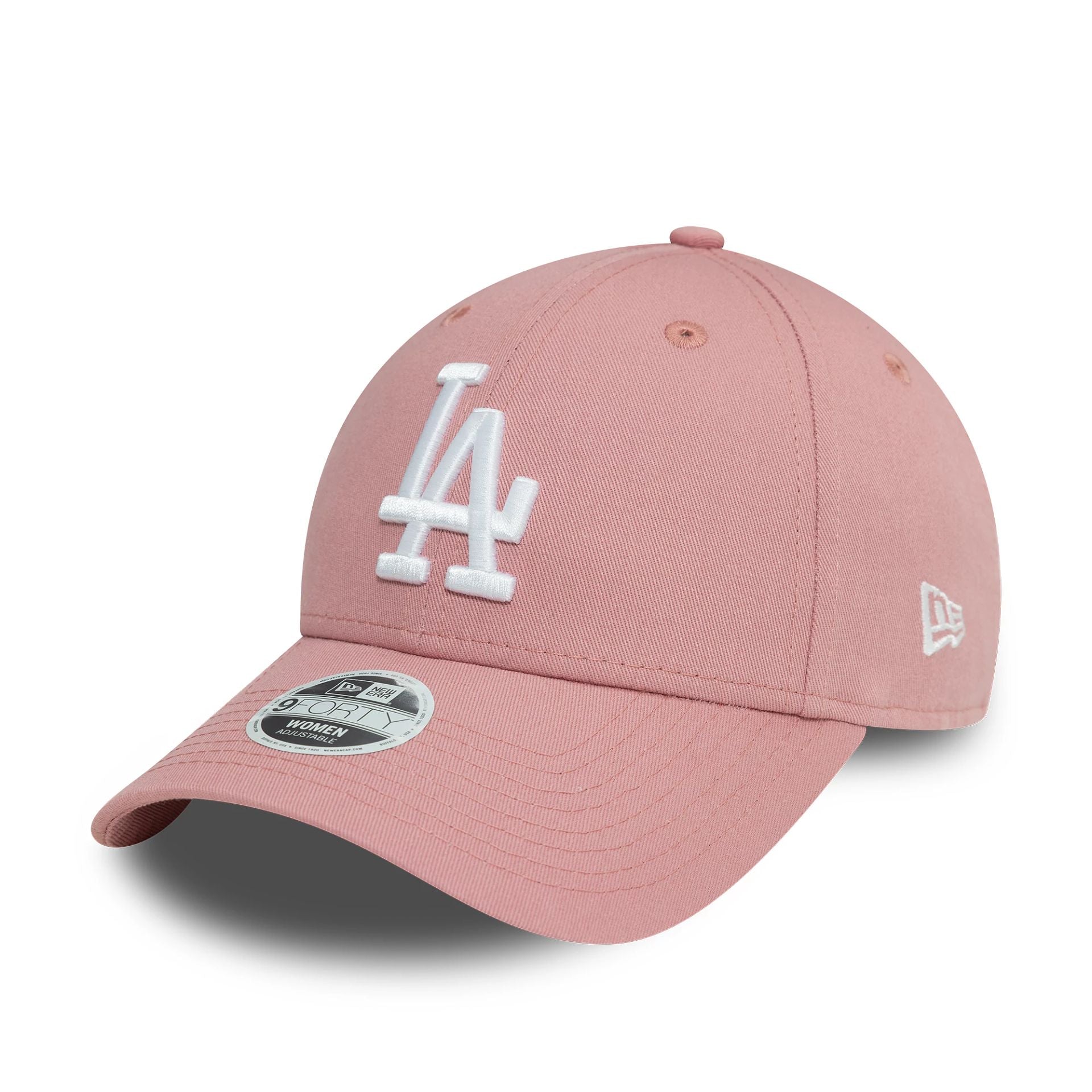 This is a LA Dodgers Womens League Essential Dark Pink 9FORTY Adjustable Cap 1