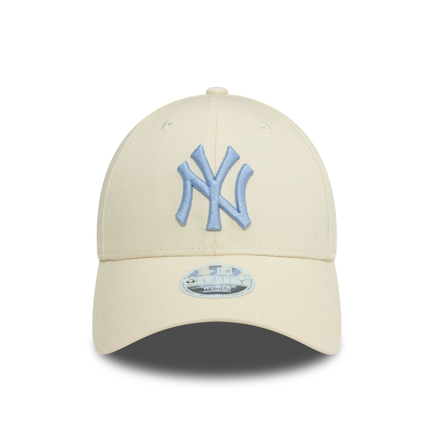 This is a New York Yankees Womens League Essential Cream 9FORTY Adjustable Cap 2