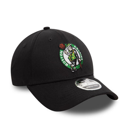 This is a Boston Celtics NBA Black 9FORTY Stretch Snap Adjustable Cap 3